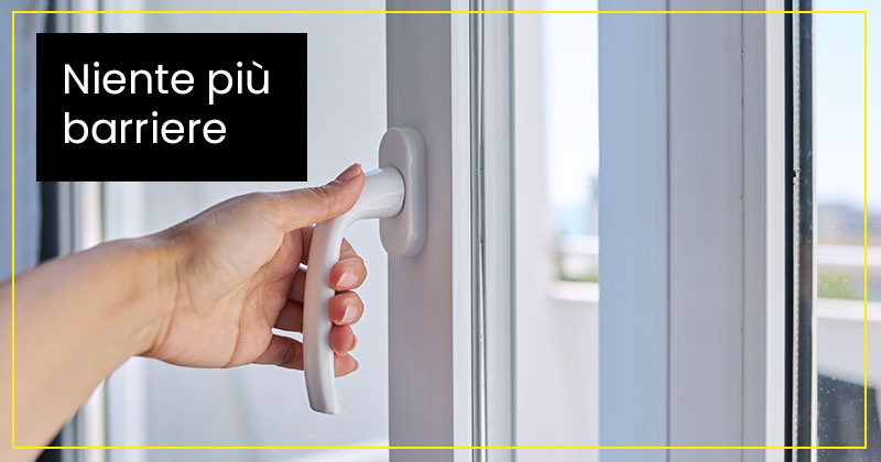 Bonus abbattimento barriere architettoniche 75% per porte e finestre